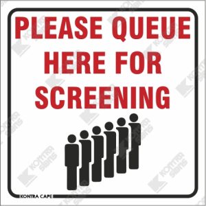 CV14 - Please Queue Here For Screening