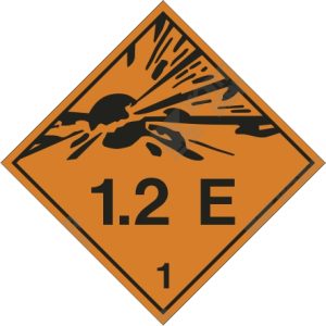 HZ 1 - 1.2 E Explosion Risk Hazard