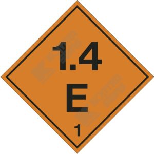 Hz1.1 1.4 E - Explosion Risk Hazard Division 1.4