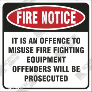 WC015 -Misuse Fire Fighting Equipment