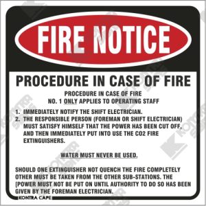 WC017 - Procedure In Case Of Fire