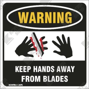 WC254 - Keep Hand Away From Blades