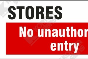 WC603 - Stores No Unauthorized Entry