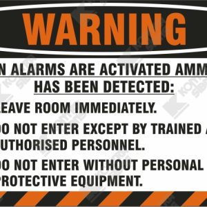 WC698 - Warning: When alarms are activated Ammonia has been detected
