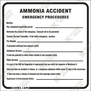 WC701 - Ammonia Accident Emergency Procedures