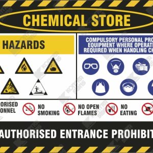 WC705 - Chemical Store Unauthorised Entrance Prohibited