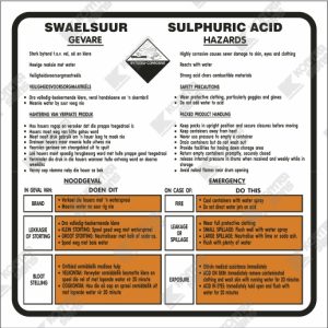 WC710 - Sulphuric Acid Hazards / First Aids