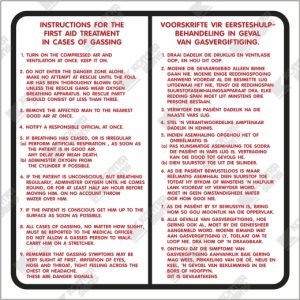 WC720 - First Aid Treatment in Case of Gassing