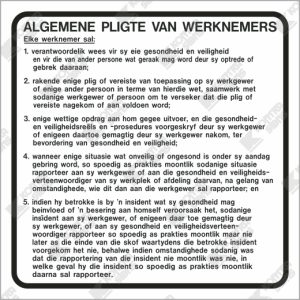 WC728 - Algemene Pligte van Werknemers