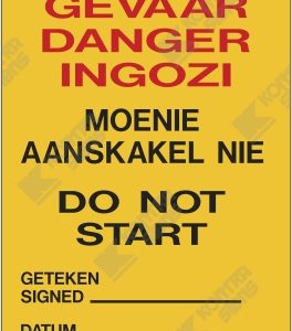 WC751 - Gevaar Danger Ingozi