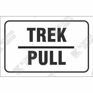 WC 821 - Trek / Pull Vinyl decal
