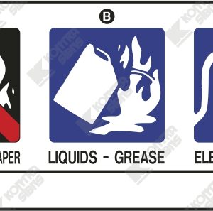 WC826 - CO² - Fire Extinguisher ID Vinyl decal