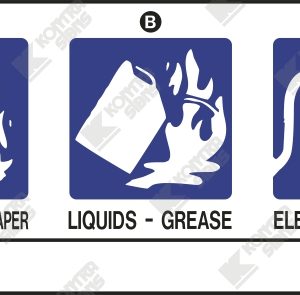 WC829 - BCF - Fire Extinguisher ID Vinyl decal