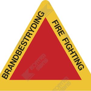 WC841 Fire Fighting Vinyl decal