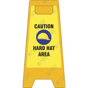 WC853 A Frame Stand - Caution - Caution Hard Hat Area