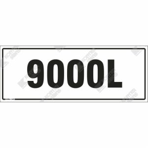 WC901 - 9000L Vinyl decal