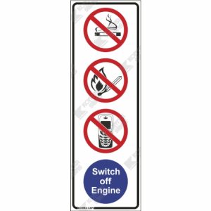 WC907 - PV1, PV2, PV27, Switch off Engine Vinyl decal