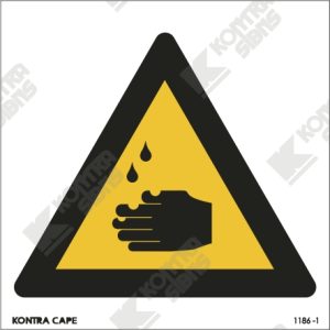 Beware of Corrosive Hazard